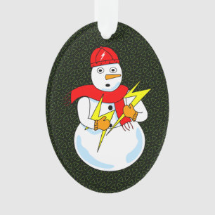 Elektrischer Schneemann Ornament
