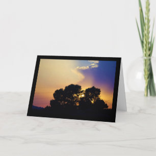Elektrischer Sonnenuntergangs Himmel Karte