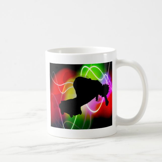 Elektrischer Spektrum-Skateboardfahrer Kaffeetasse (Rechts)