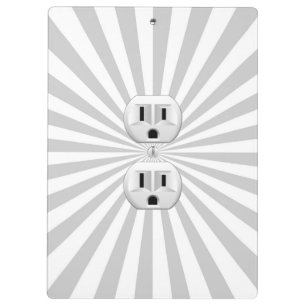 Elektrischer Stecker-Wand-Ausgang-Spaß fertigen Klemmbrett