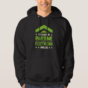 Elektrischer Stundensatz Strom Lineman Electri Hoodie