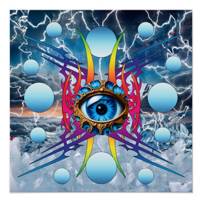 Elektrischer Sturm Poster (Vorderseite)