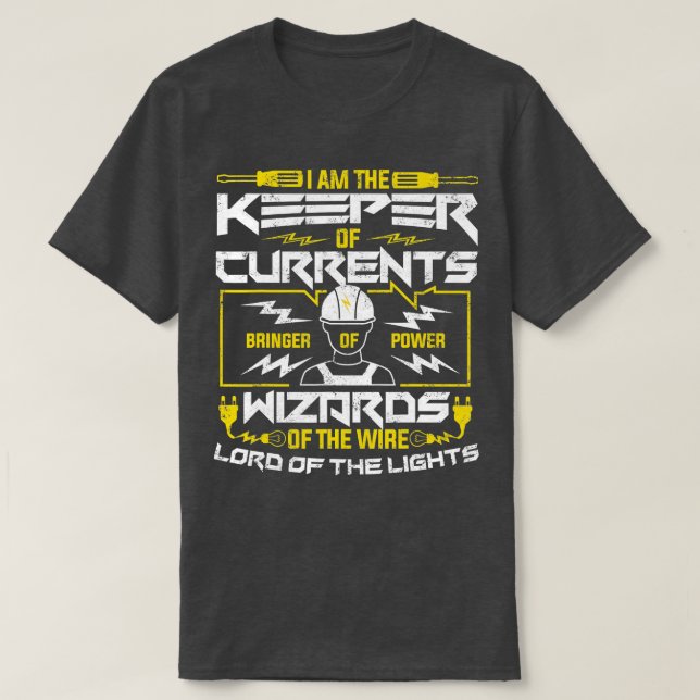 Elektrischer Techniker von Lineman für Männer T-Shirt (Design vorne)