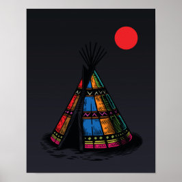 Elektrischer Teepee Poster