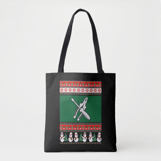 Elektrischer Ugly Weihnachtssüßer Tasche (Vorderseite)