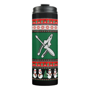 Elektrischer Ugly Weihnachtssüßer Thermosbecher