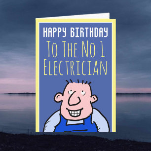 Elektrischer Unternehmer - Happy Birthday Karte