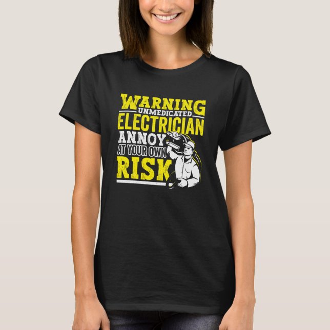 Elektrischer Vater Bekleidung Elektrische Lineman  T-Shirt (Vorderseite)