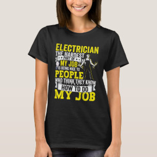 Elektrischer Vater Bekleidung Elektrische Lineman  T-Shirt