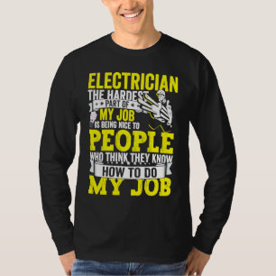 Elektrischer Vater Bekleidung Elektrische Lineman T-Shirt