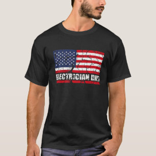 Elektrischer Vater für Elektro- oder Elektroarbeit T-Shirt