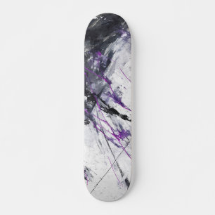 Elektrischer Violetter Marmor Abstract Skateboard