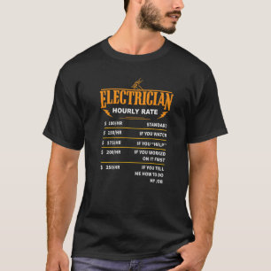 Elektrischer Wireman Lineman Power Stromexperte H T-Shirt
