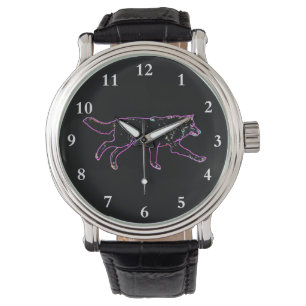 Elektrischer Wolf Armbanduhr