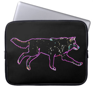 Elektrischer Wolf Laptopschutzhülle