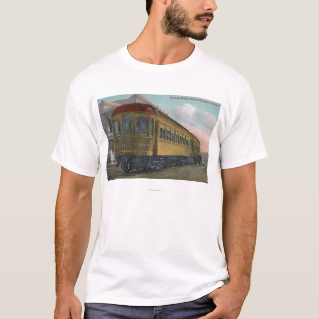 Elektrischer Zug-Nordansicht T-Shirt (Vorderseite)