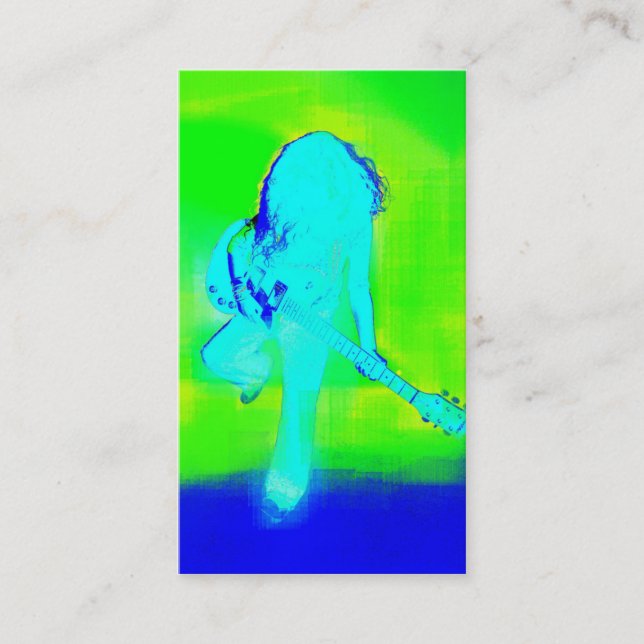 Elektrisches Blau - Visitenkarte (Vorderseite)