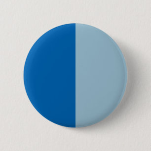 Elektrisches Blaues Limonade und Aquamarin Duo-Ton Button