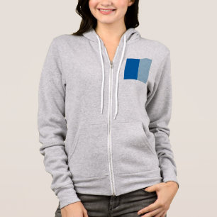 Elektrisches Blaues Limonade und Aquamarin Duo-Ton Hoodie