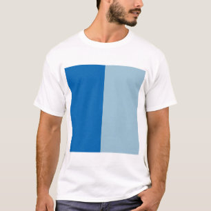 Elektrisches Blaues Limonade und Aquamarin Duo-Ton T-Shirt