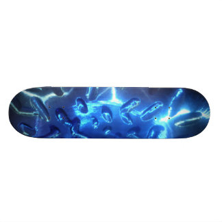Elektrisches blaues Skateboard