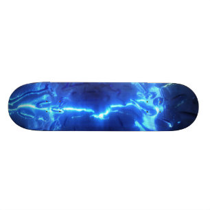 Elektrisches blaues Skateboard