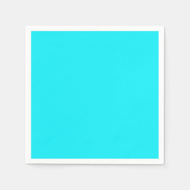 Elektrisches Cyan Serviette (Vorderseite)