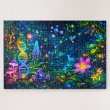 Elektrisches Eden: Neon-Dschungel-Wildlife & Cyber