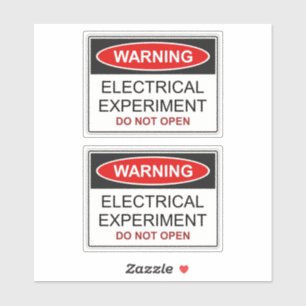 Elektrisches Experiment Aufkleber
