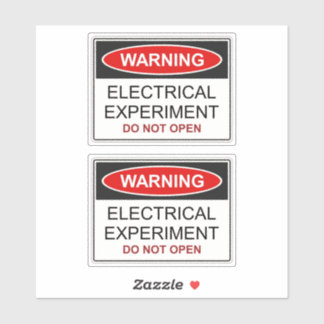 Elektrisches Experiment Aufkleber