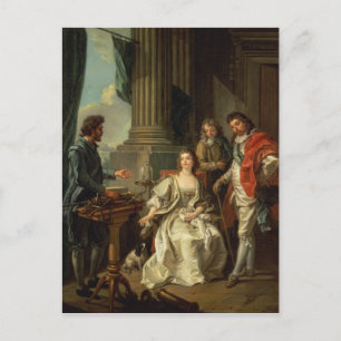 Elektrisches Experiment, eine Folge Postkarte