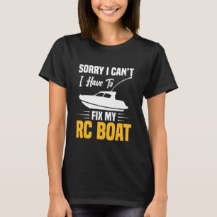 Elektrisches Fernbedienungsboot RC-Modell muss rep T-Shirt