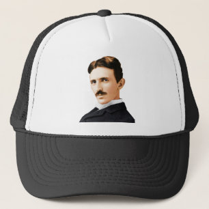 Elektrisches Genie Nikola Teslas Truckerkappe
