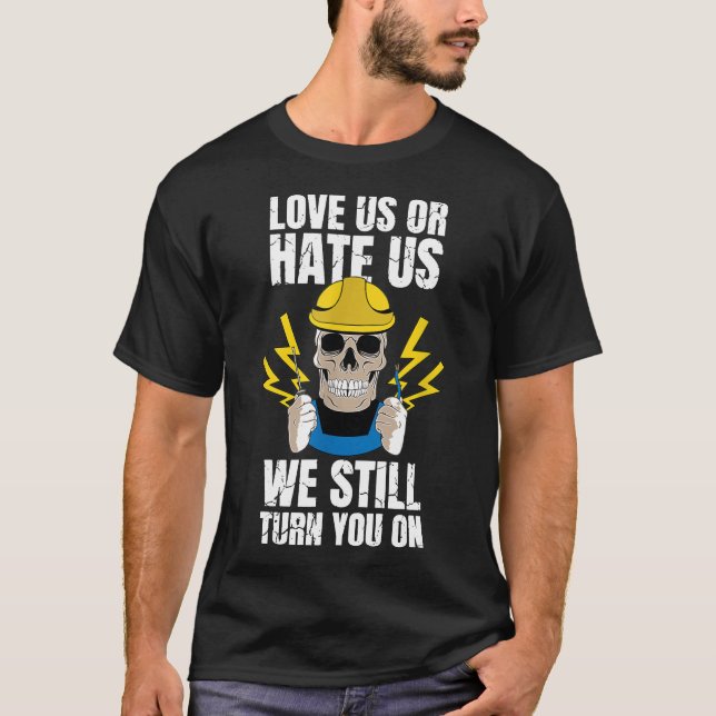 Elektrisches Geschenk für Elektroingenieur T-Shirt (Vorderseite)