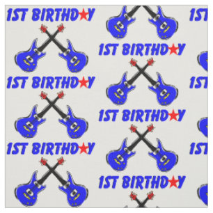 ELEKTRISCHES GITAR 1. GEBURTSTAG STOFF