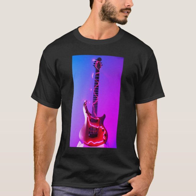 Elektrisches Gitarren-Shirt T-Shirt (Vorderseite)