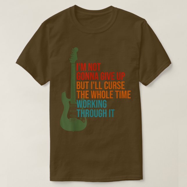 Elektrisches Gitarrendesign für Musikstudenten für T-Shirt (Design vorne)