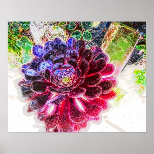 Elektrisches Glühen Poster (Vorne)