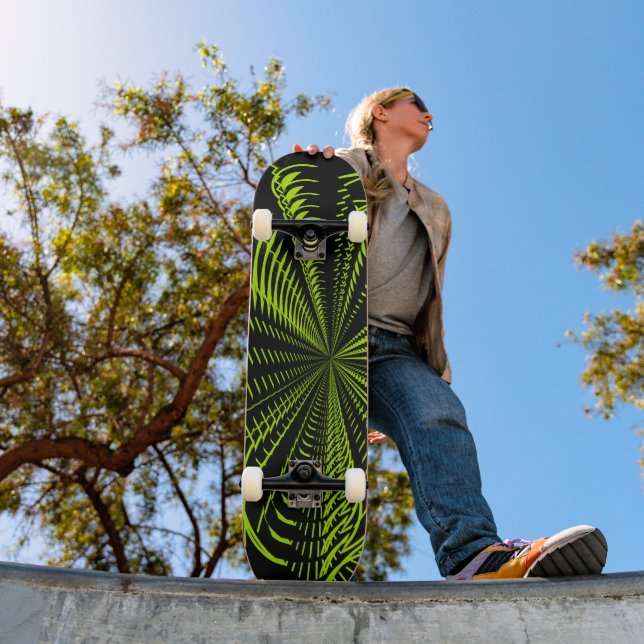 Elektrisches Grün - Maßgeschneidert Skateboard (Außenbereich 1)