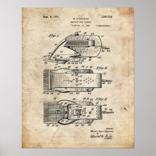 Elektrisches Haar-Scherer-Patent Poster
