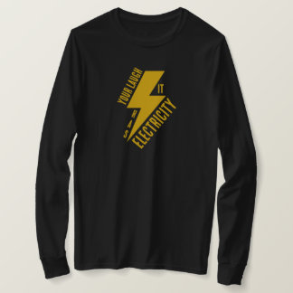 Elektrisches Lach-Blitz-Kunstwerk T-Shirt