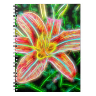 Elektrisches Lily Spiral Notebook Notizblock