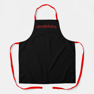 Elektrisches Logo Funny Kitchen Schürze