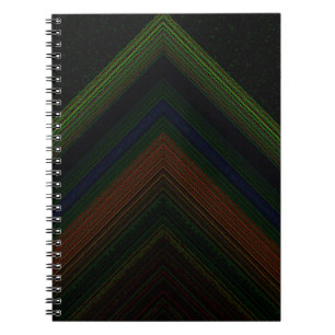 Elektrisches Mountain Black Notebook Notizblock