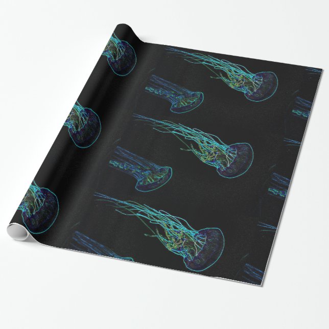 Elektrisches Quallenpapier Geschenkpapier (Ungerollt)