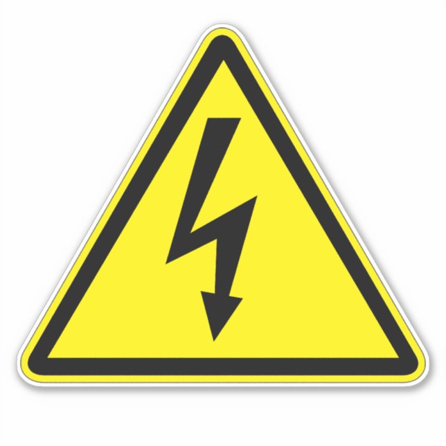 Elektrisches Schockelektrolytikett Aufkleber (Vorderseite)