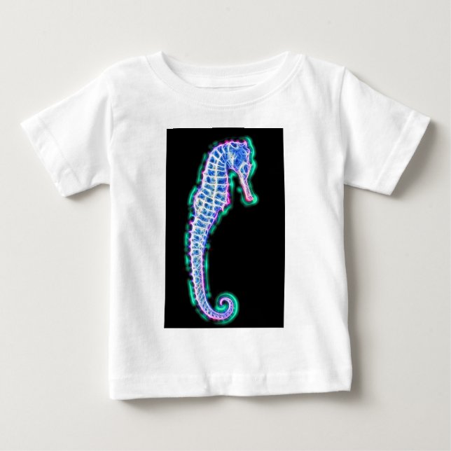 Elektrisches Seepferd Baby T-shirt (Vorderseite)