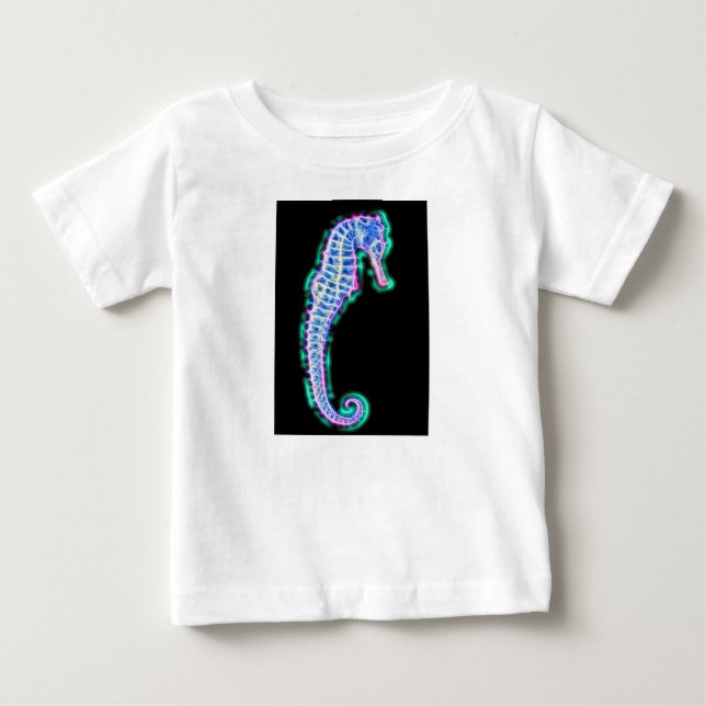 Elektrisches Seepferd Baby T-shirt (Vorderseite)