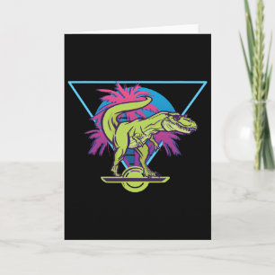Elektrisches Skateboard Modern Floating T-Rex Retr Karte