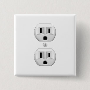 Elektrisches Stecker-Klicken, zum des Farbdekors Button